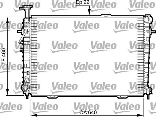 Valeo 735542 - Радіатор, охолодження двигуна autocars.com.ua