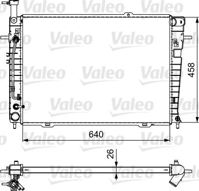 Valeo 735543 - Радіатор, охолодження двигуна autocars.com.ua