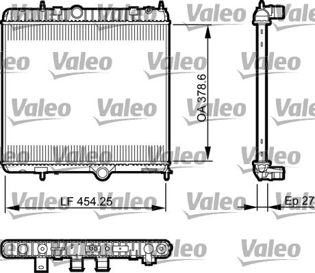 Valeo 735560 - Радіатор, охолодження двигуна autocars.com.ua
