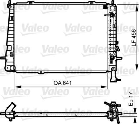 Valeo 735563 - Радіатор, охолодження двигуна autocars.com.ua