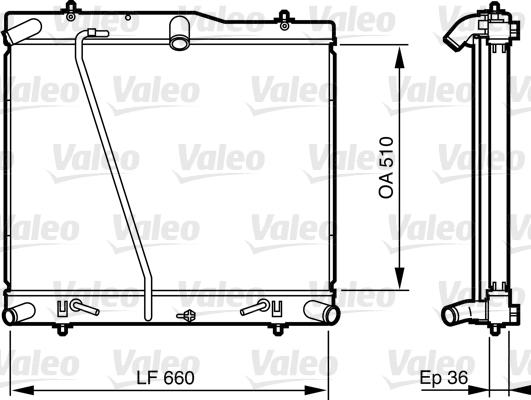 Valeo 735565 - Радіатор, охолодження двигуна autocars.com.ua