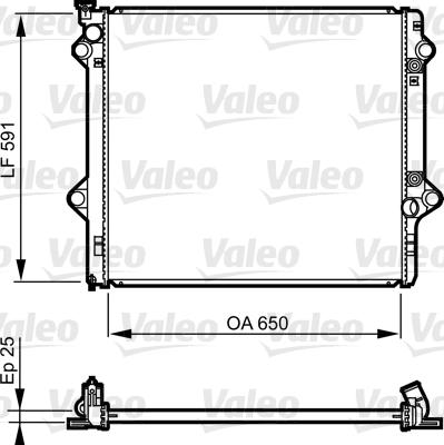 Valeo 735568 - Радіатор, охолодження двигуна autocars.com.ua