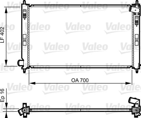 Valeo 735575 - Радиатор, охлаждение двигателя autodnr.net