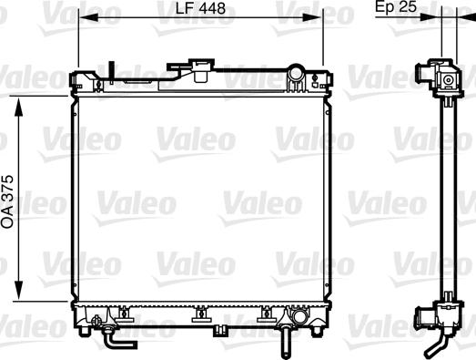 Valeo 735578 - Радиатор, охлаждение двигателя autodnr.net