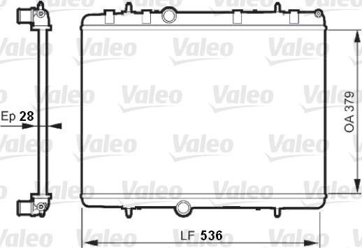 Valeo 735608 - Радиатор, охлаждение двигателя autodnr.net