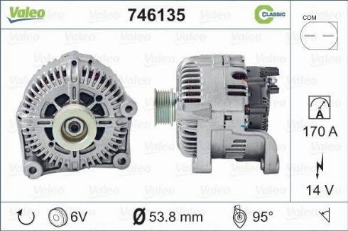 Valeo 746135 - Генератор avtokuzovplus.com.ua