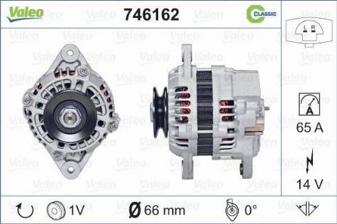 Valeo 746162 - Генератор autocars.com.ua