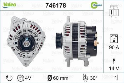 Valeo 746178 - Генератор avtokuzovplus.com.ua