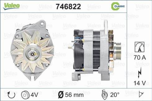 Valeo 746822 - Генератор avtokuzovplus.com.ua