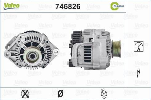 Valeo 746826 - Генератор autocars.com.ua