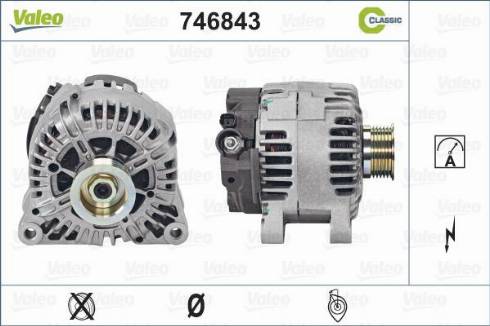 Valeo 746843 - Генератор autocars.com.ua