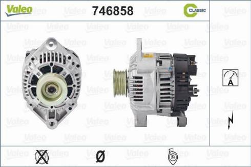 Valeo 746858 - Генератор autocars.com.ua