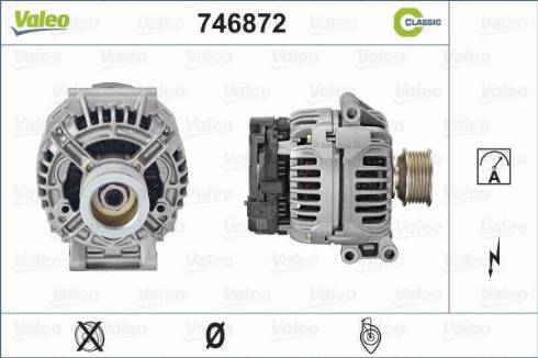 Valeo 746872 - Генератор avtokuzovplus.com.ua