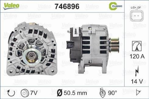 Valeo 746896 - Генератор autodnr.net