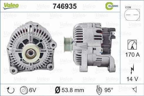 Valeo 746935 - Генератор autocars.com.ua