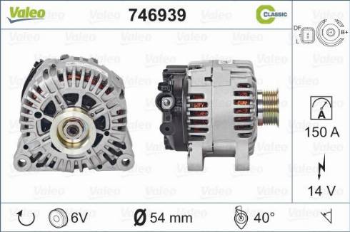 Valeo 746939 - Генератор autocars.com.ua