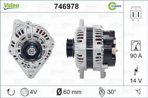 Valeo 746978 - Генератор avtokuzovplus.com.ua