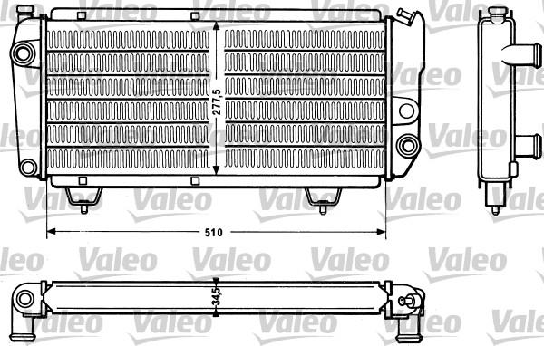 Valeo 810831 - Радіатор, охолодження двигуна autocars.com.ua