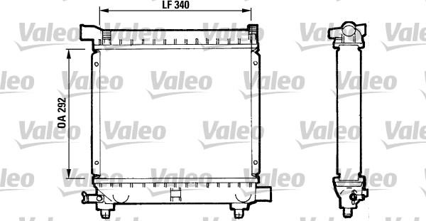 Valeo 810869 - Радіатор, охолодження двигуна autocars.com.ua