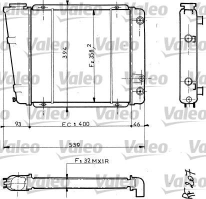 Valeo 810872 - Радіатор, охолодження двигуна autocars.com.ua