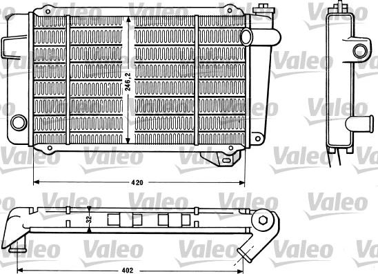 Valeo 810875 - Радіатор, охолодження двигуна autocars.com.ua