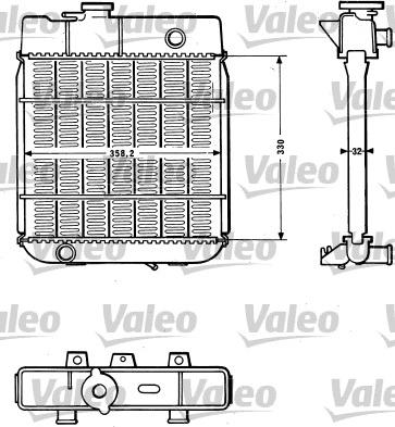 Valeo 810880 - Радіатор, охолодження двигуна autocars.com.ua