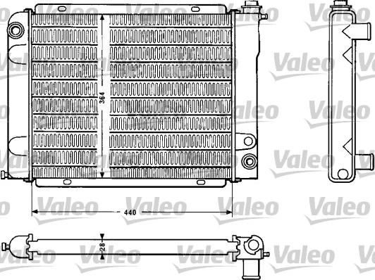 Valeo 810883 - Радіатор, охолодження двигуна autocars.com.ua