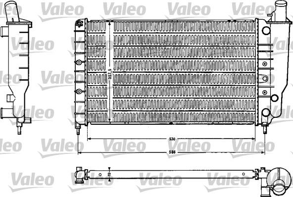 Valeo 810888 - Радіатор, охолодження двигуна autocars.com.ua