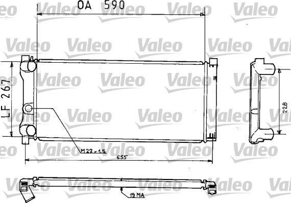 Valeo 810925 - Радиатор, охлаждение двигателя avtokuzovplus.com.ua