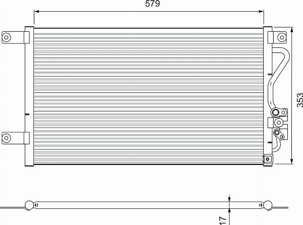 VALEO 810929 - Конденсатор, кондиціонер autocars.com.ua