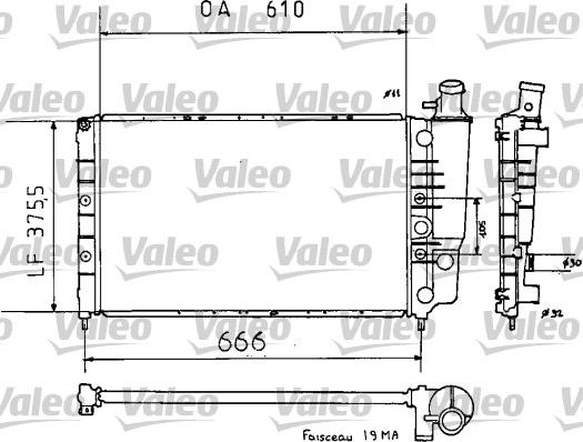 Valeo 810938 - Радіатор, охолодження двигуна autocars.com.ua