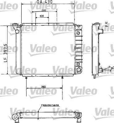 Valeo 810945 - Радіатор, охолодження двигуна autocars.com.ua