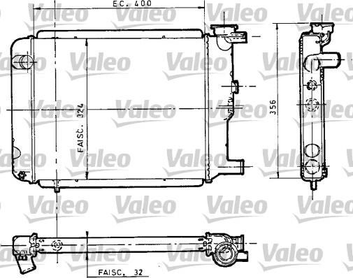 Valeo 810946 - Радіатор, охолодження двигуна autocars.com.ua