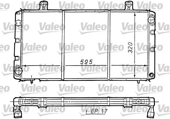 Valeo 810964 - Радіатор, охолодження двигуна autocars.com.ua