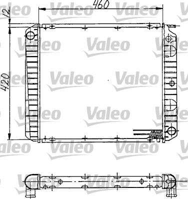 Valeo 810968 - Радіатор, охолодження двигуна autocars.com.ua