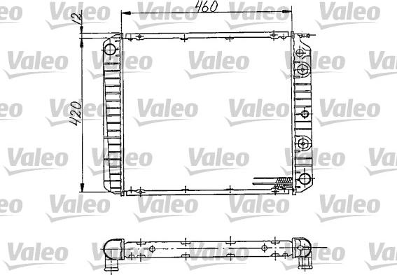 Valeo 810969 - Радіатор, охолодження двигуна autocars.com.ua