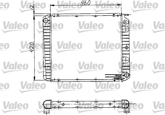 Valeo 810970 - Радіатор, охолодження двигуна autocars.com.ua