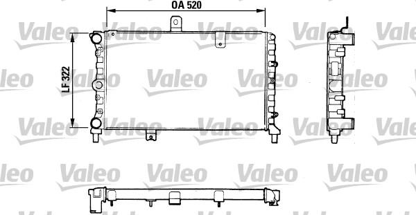 Valeo 811057 - Радиатор, охлаждение двигателя avtokuzovplus.com.ua