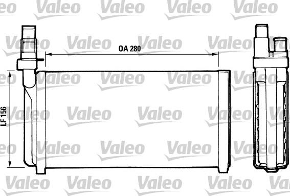 Valeo 811066 - Теплообмінник, опалення салону autocars.com.ua
