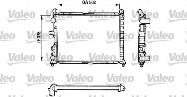 VALEO 811071 - Радиатор, охлаждение двигателя avtokuzovplus.com.ua