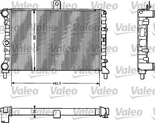 Valeo 811381 - Радіатор, охолодження двигуна autocars.com.ua