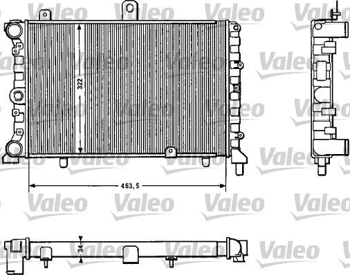 Valeo 811382 - Радіатор, охолодження двигуна autocars.com.ua