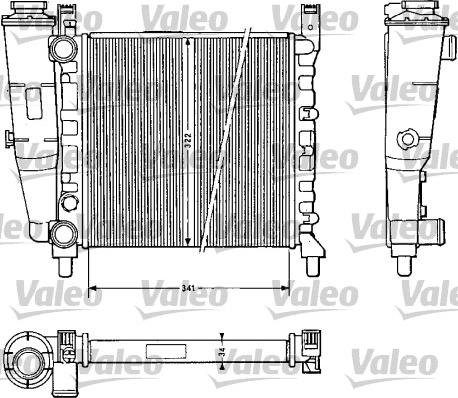 Valeo 811 385 - Радиатор, охлаждение двигателя avtokuzovplus.com.ua