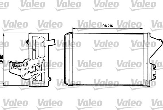 Valeo 811 397 - Теплообмінник, опалення салону autocars.com.ua