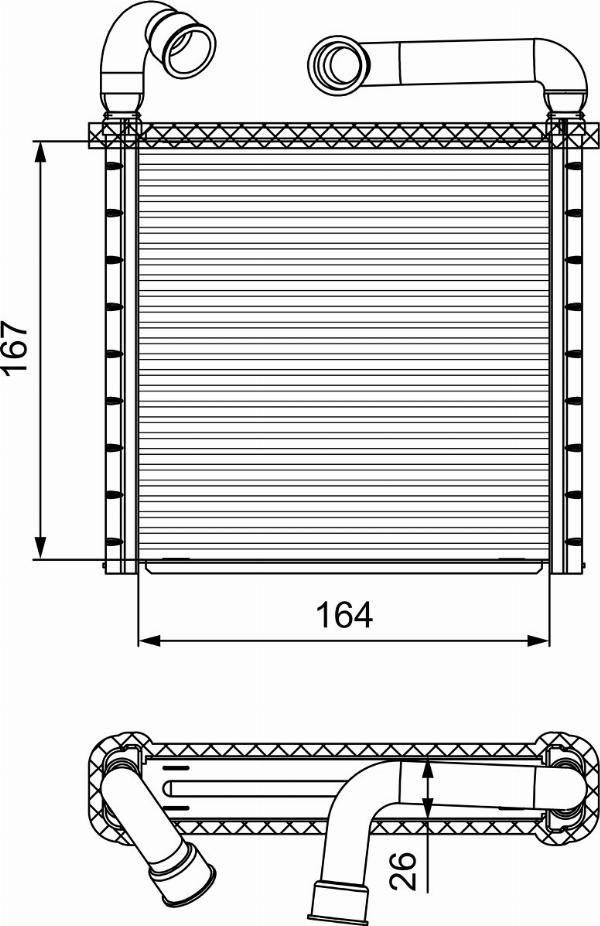 VALEO 811506 - Теплообмінник, опалення салону autocars.com.ua