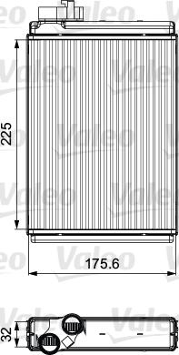 Valeo 811507 - Теплообменник, отопление салона avtokuzovplus.com.ua