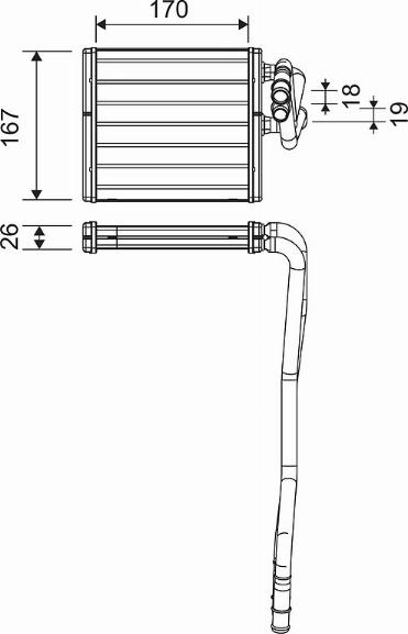 Valeo 811510 - Теплообмінник, опалення салону autocars.com.ua