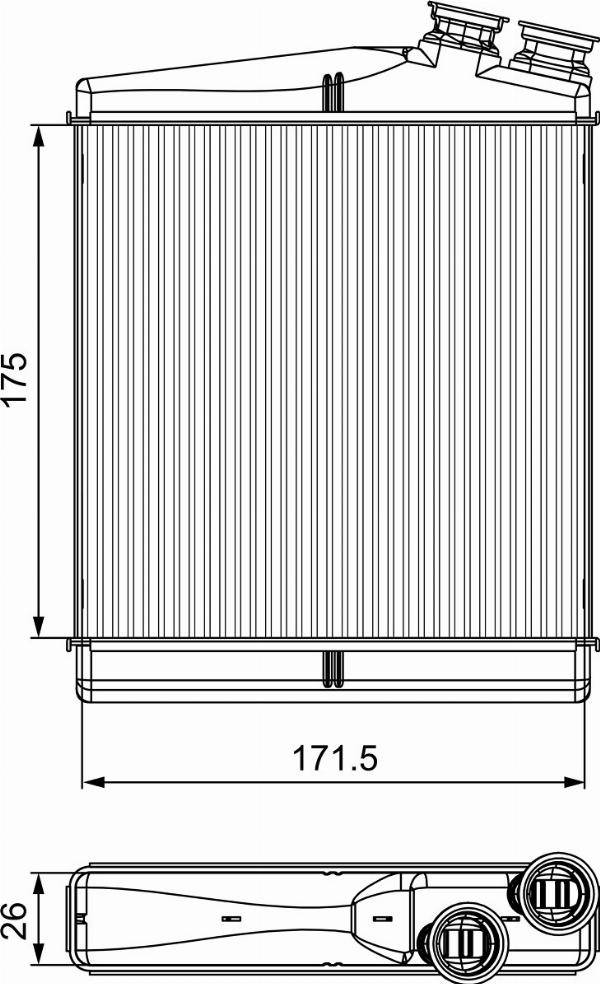 VALEO 811512 - Теплообмінник, опалення салону autocars.com.ua