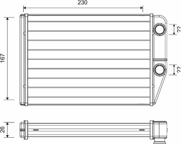 VALEO 811514 - Теплообмінник, опалення салону autocars.com.ua