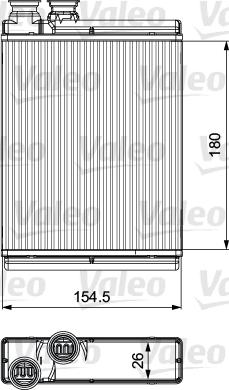 Valeo 811517 - Теплообменник, отопление салона avtokuzovplus.com.ua